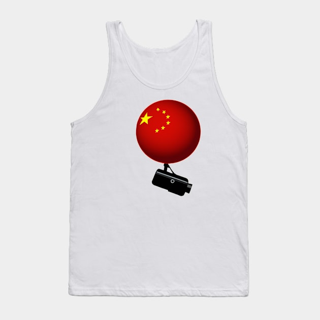 Chinese Spy Balloon shoot down ballon surveillance Tank Top by SJG-digital